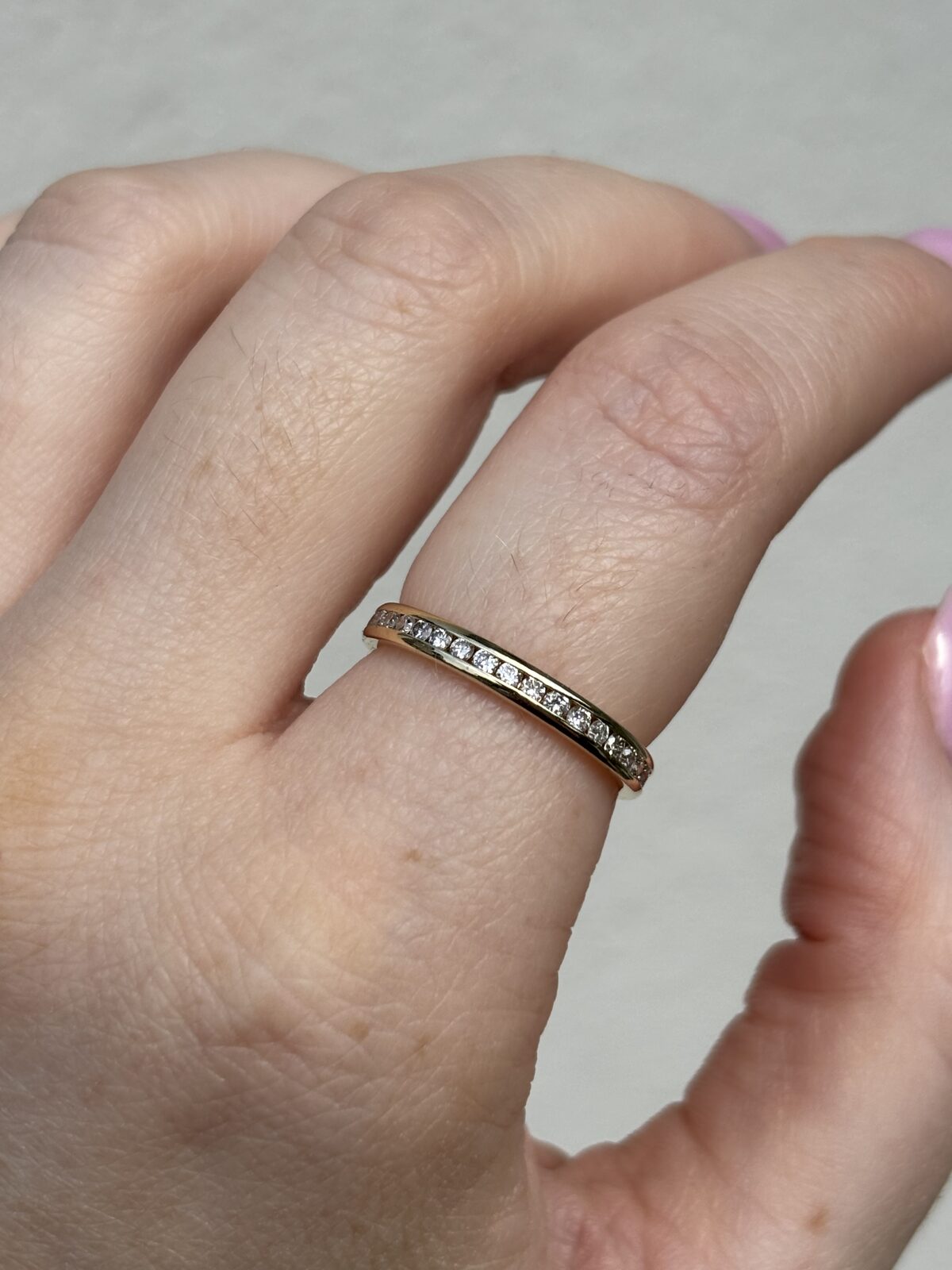 18ct Yellow Gold Channel-set Full Eternity view 2