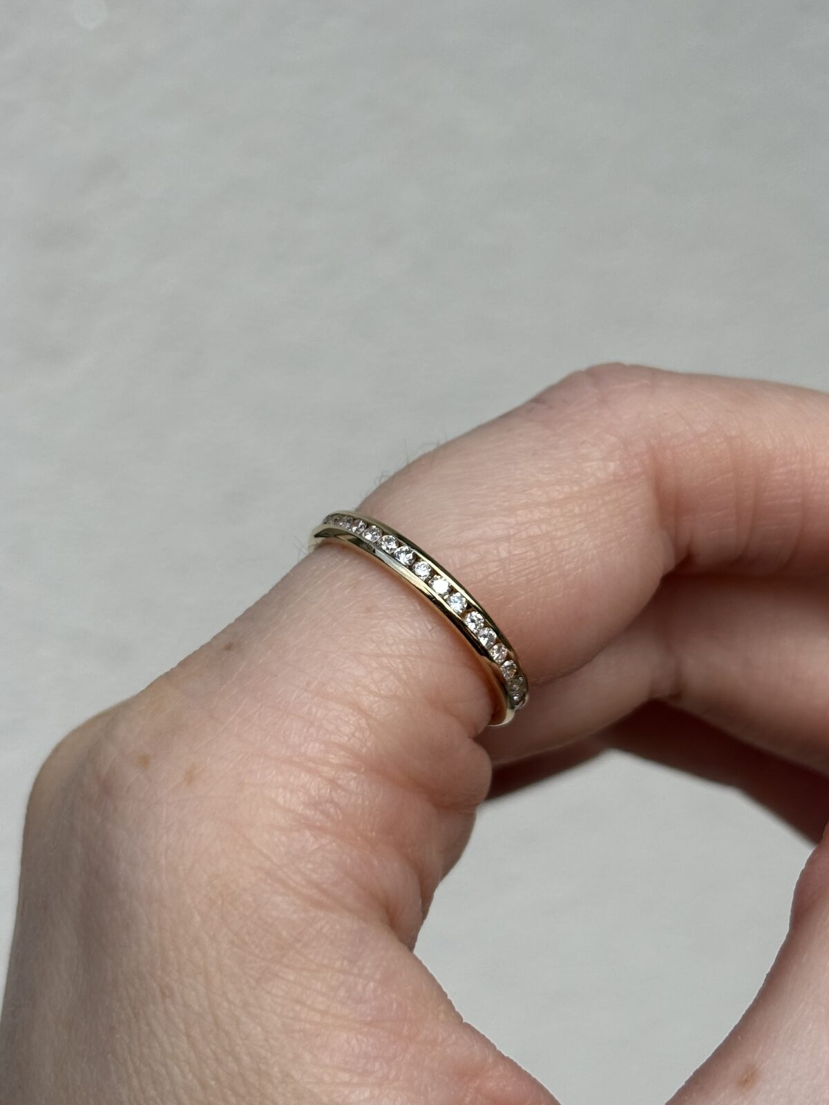 18ct Yellow Gold Channel-set Full Eternity view 3