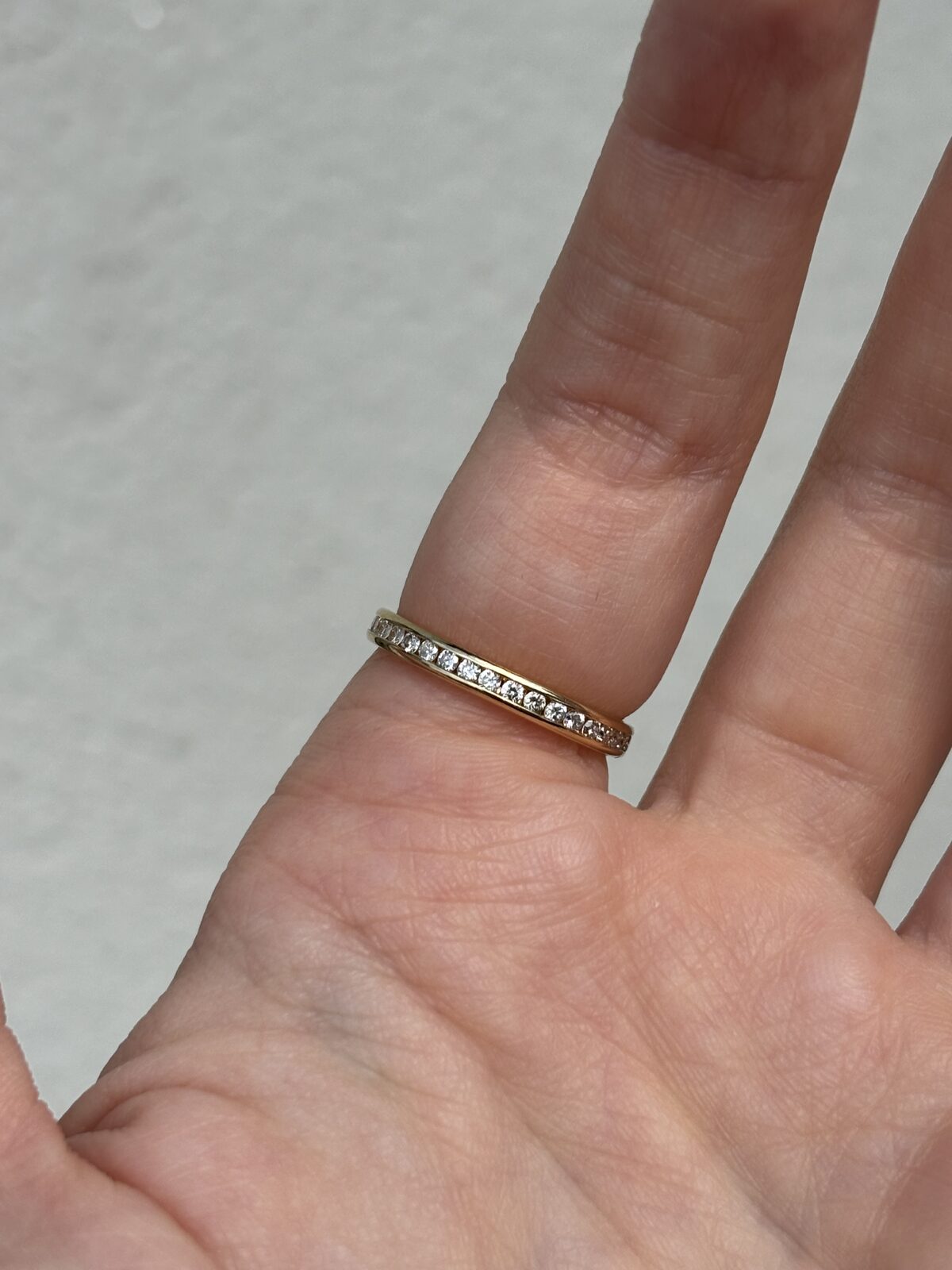18ct Yellow Gold Channel-set Full Eternity view 4
