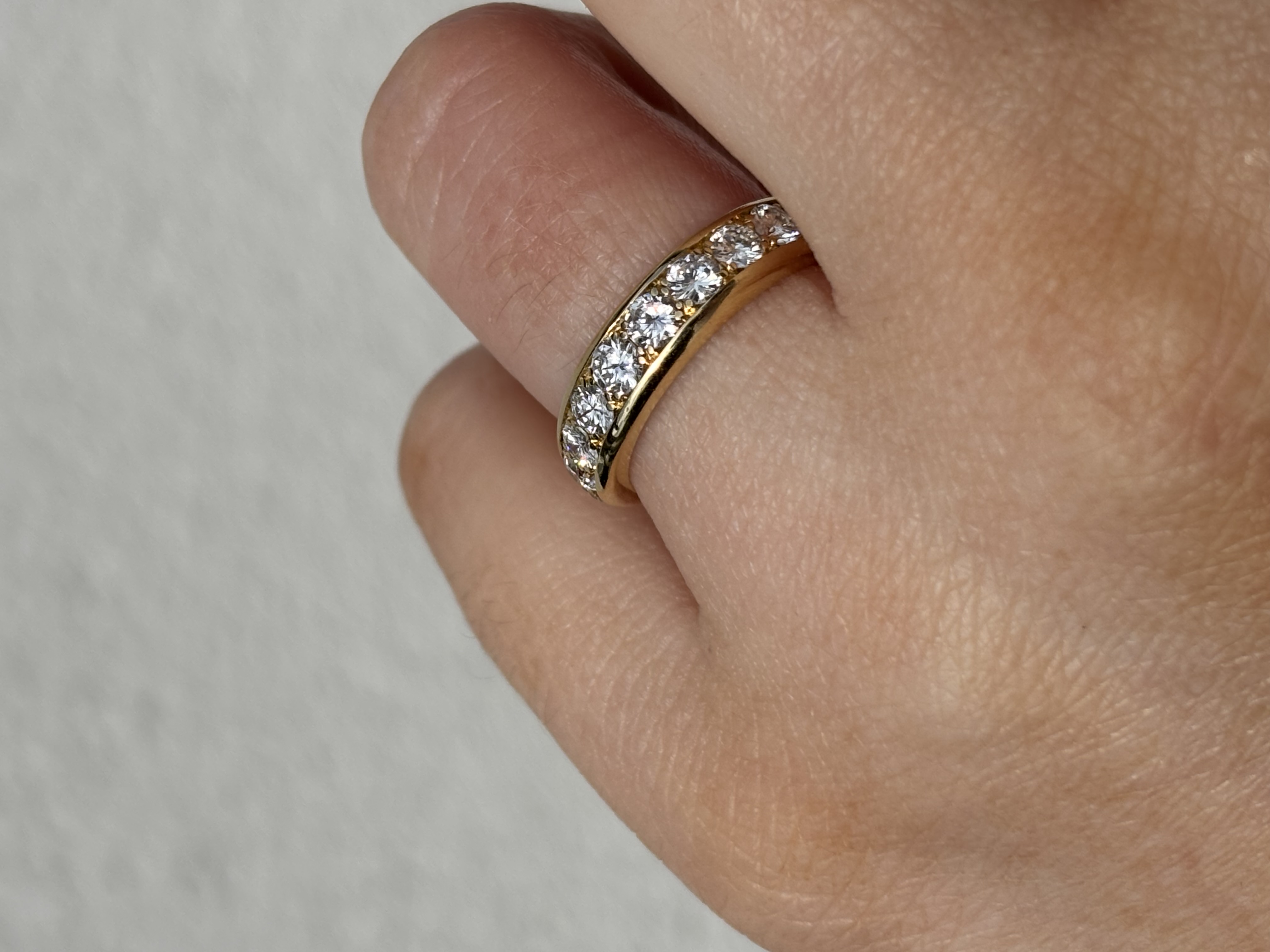 18ct Yellow Gold Diamond Half-eternity Ring view 4