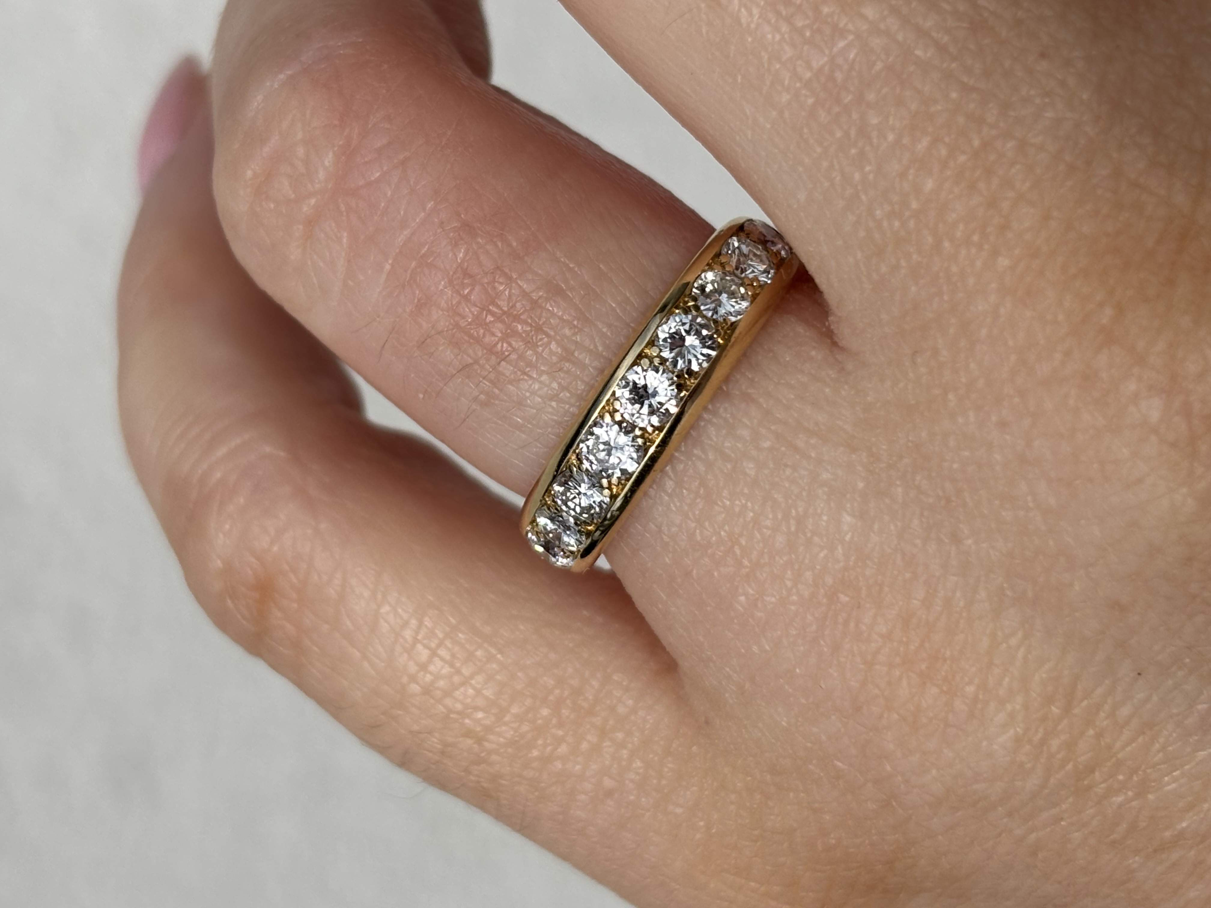 18ct Yellow Gold Diamond Half-eternity Ring view 5