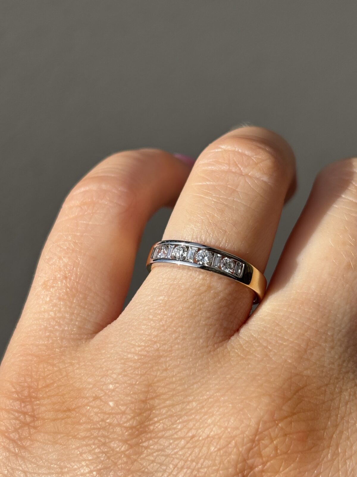 18ct Gold Diamond Band view 4