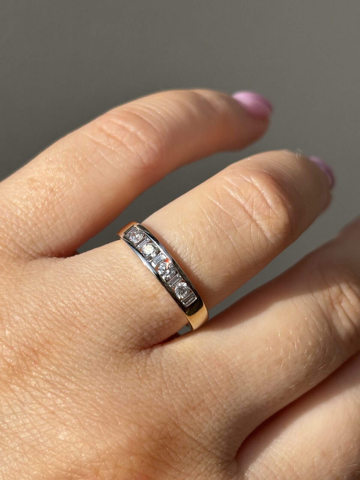 18ct Gold Diamond Band view 3